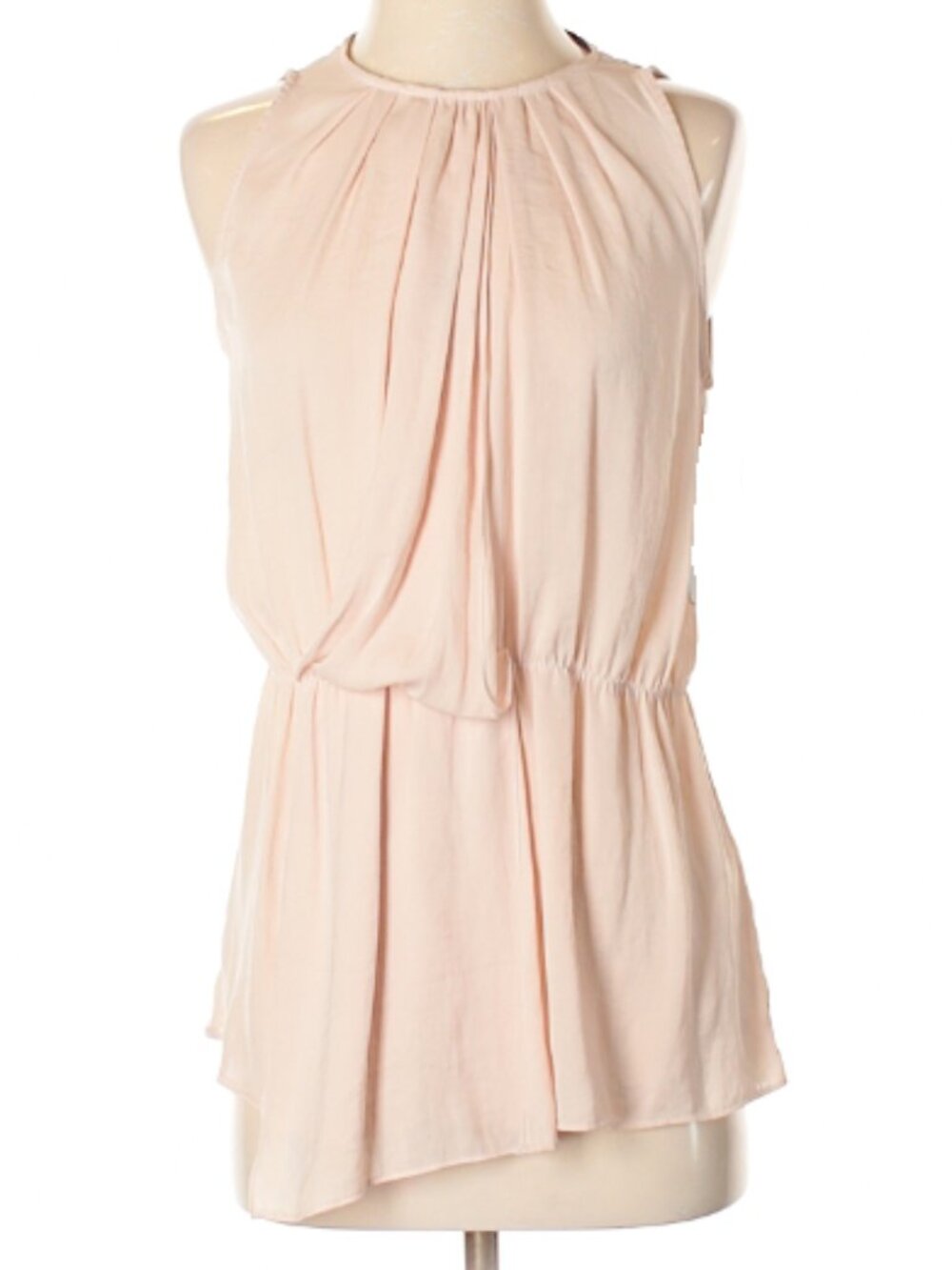 Zara Sleeveless Light Pink Blouse, Sz S